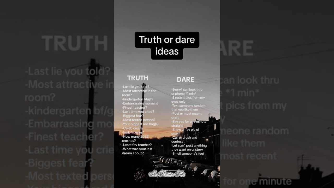 Truth or dare ideas #truthordare #forthegirls #fortheguys #fypdoesntwork #viral #fypfound #madeforme