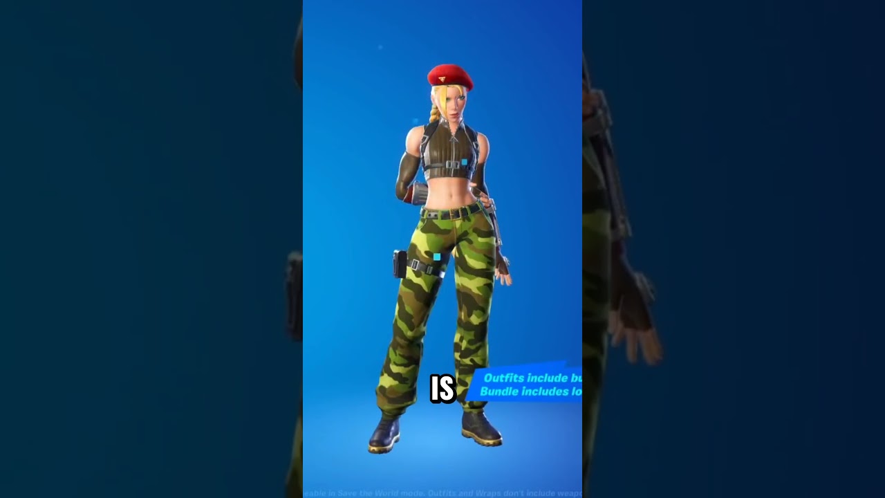 Cammy White's scrapped Final Fight skin is in Fortnite #fornite #streetfighter#cammy#finalfight