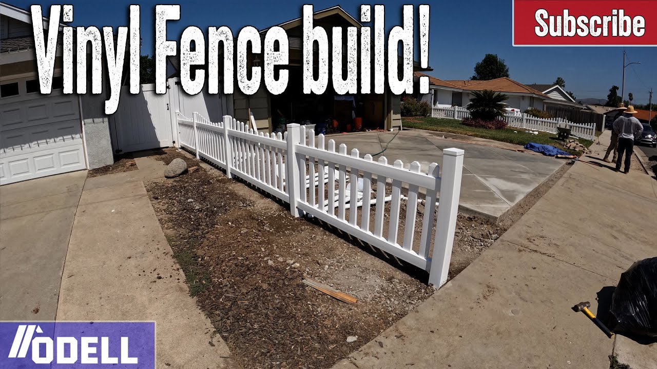 How to build a Vinyl Picket Fence!