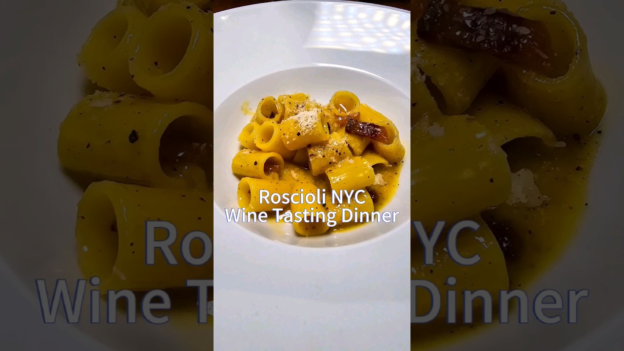 An Incredible Italian Food and Wine Tasting Dinner at Roscioli NYC