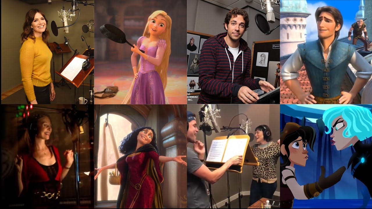 Tangled & Tangled: The Series | Voice Actors | Side By Side Comparison