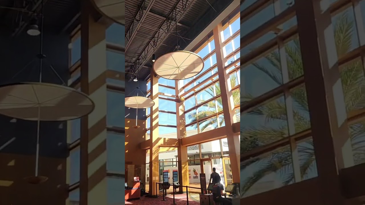 Bella Terra's Cinemark lobby and mural looks vintage unlike Irvine Spectrum's Regals, CA (10/6/2023)