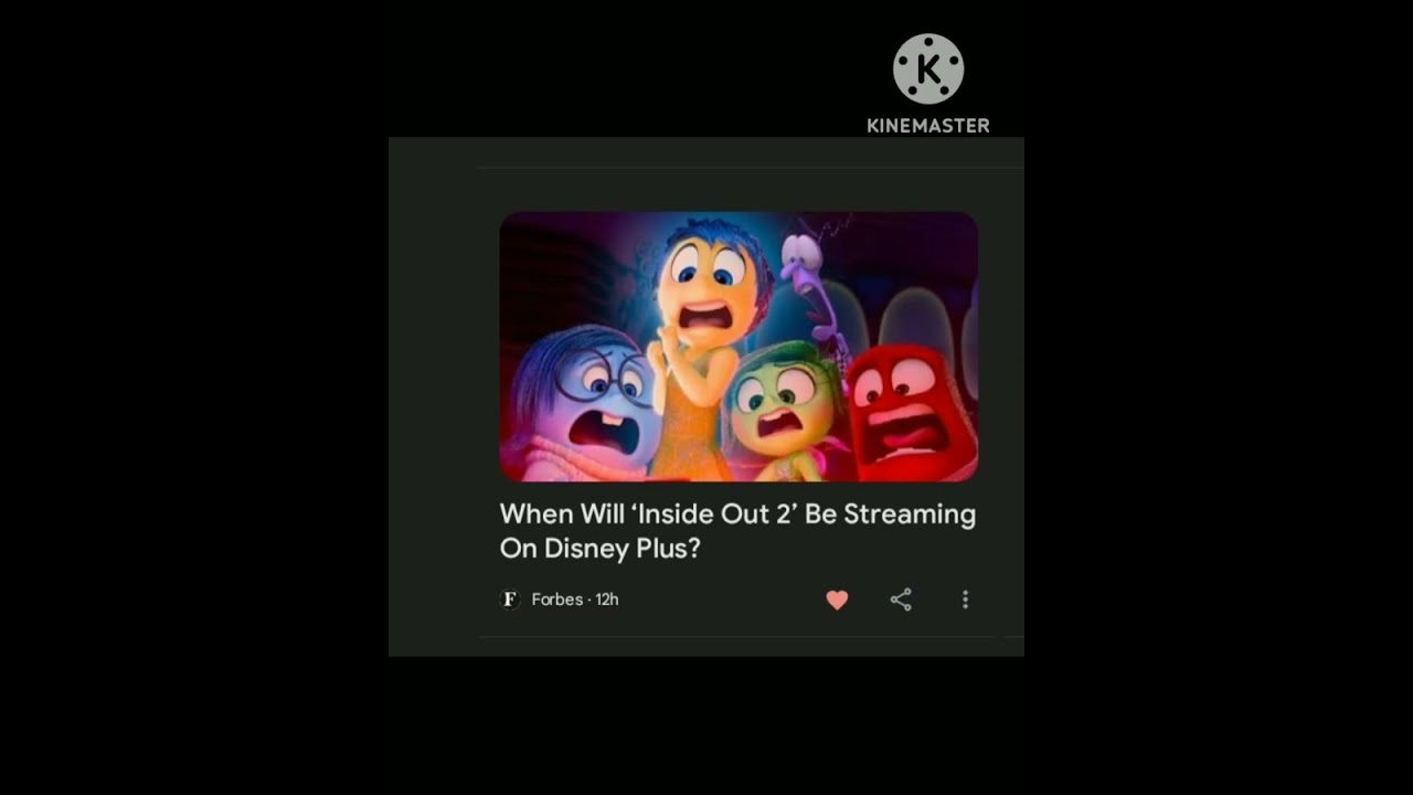 When Will 'Inside Out 2' Be Streaming On Disney Plus?