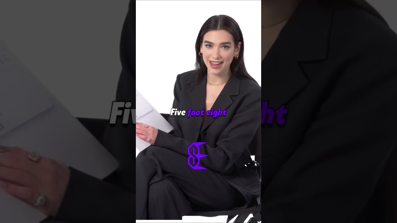 How tall is Dua Lipa feet ? 🤔#shorts