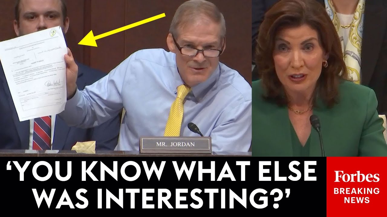 BRUTAL: Jim Jordan Brings The Receipts In Fierce Confrontation With Hochul Over Sanctuary Policies