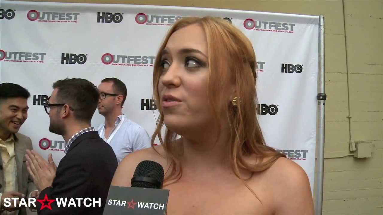 Andrea Bowen red carpet interview at OUTFEST 2013 "G.B.F." premiere