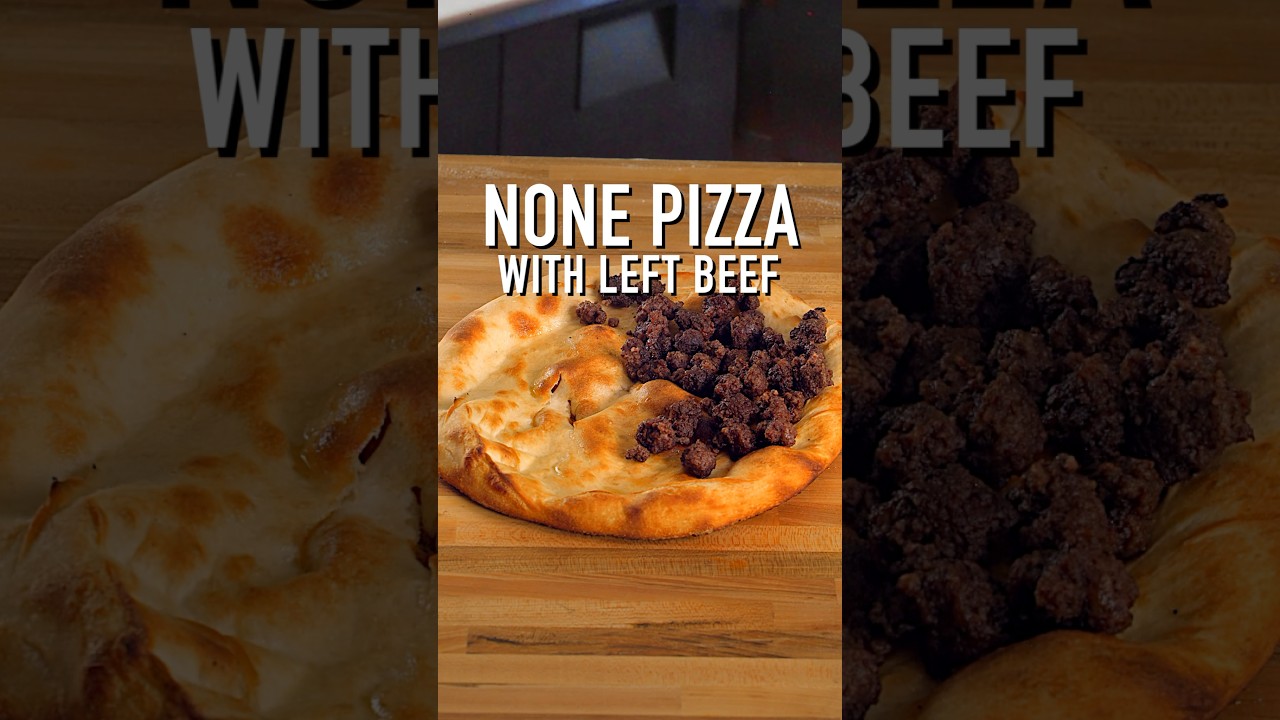 None Pizza with Left Beef 🍕 #shorts