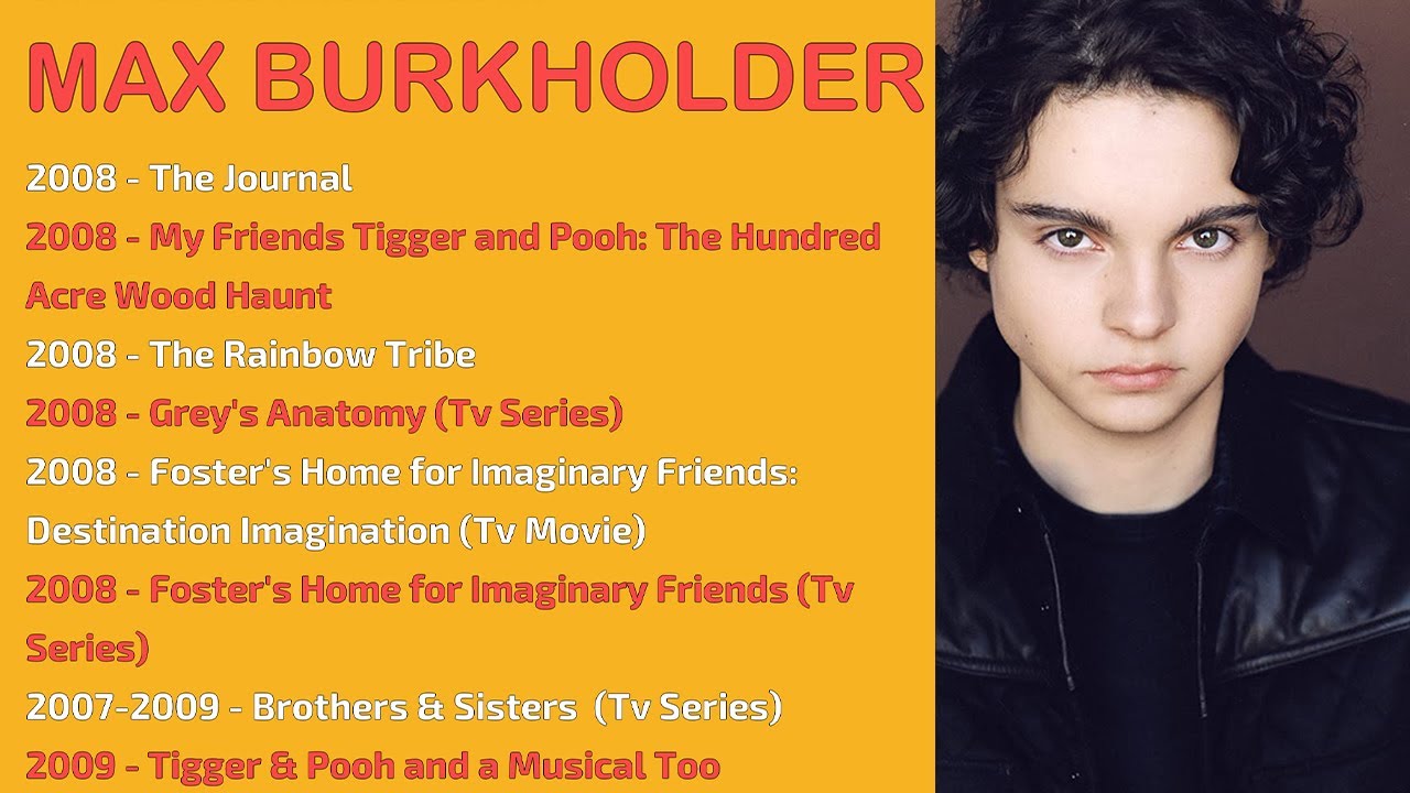 MAX BURKHOLDER MOVIES LIST