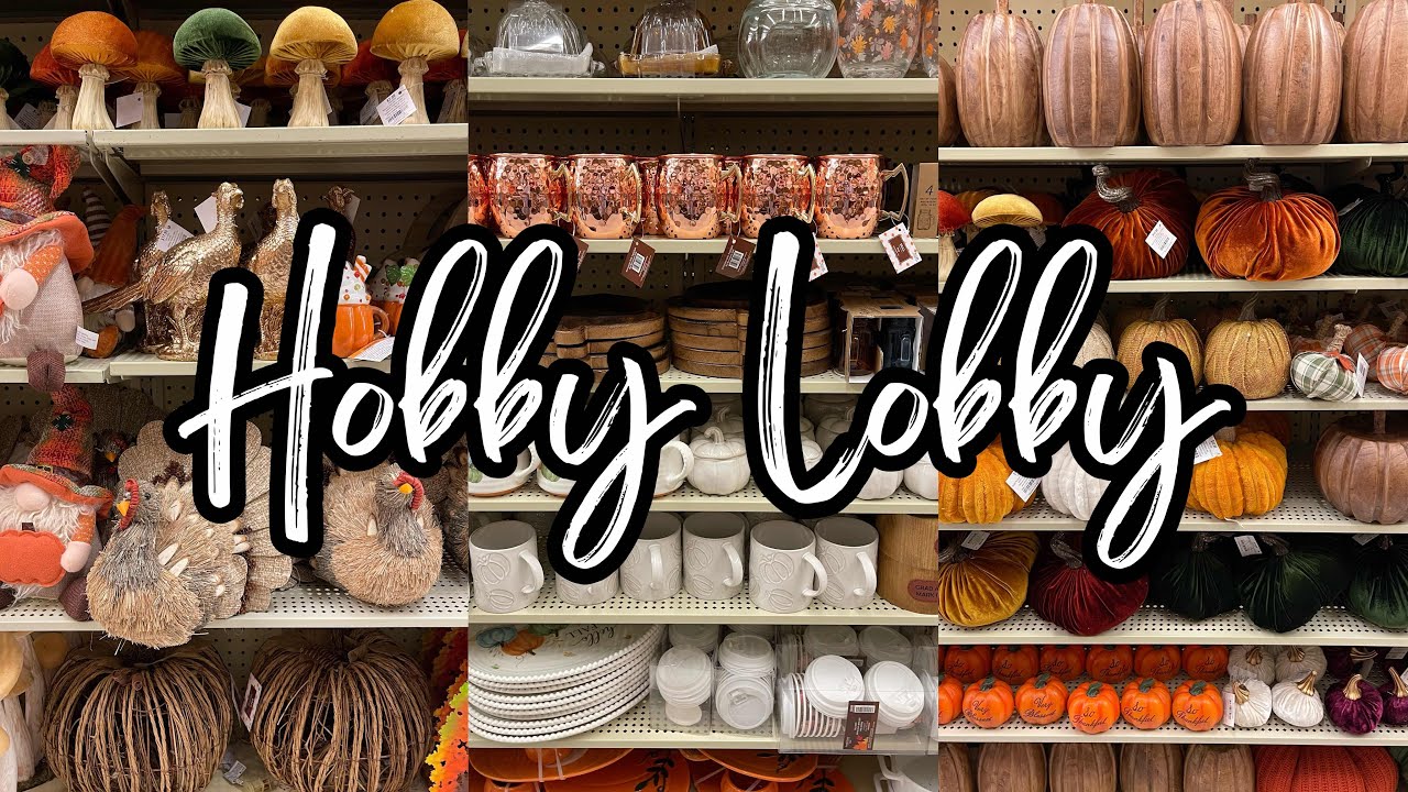 HOBBY LOBBY FALL DECOR 2025 • Shop With Me Harvest & Thanksgiving Entertaining Finds