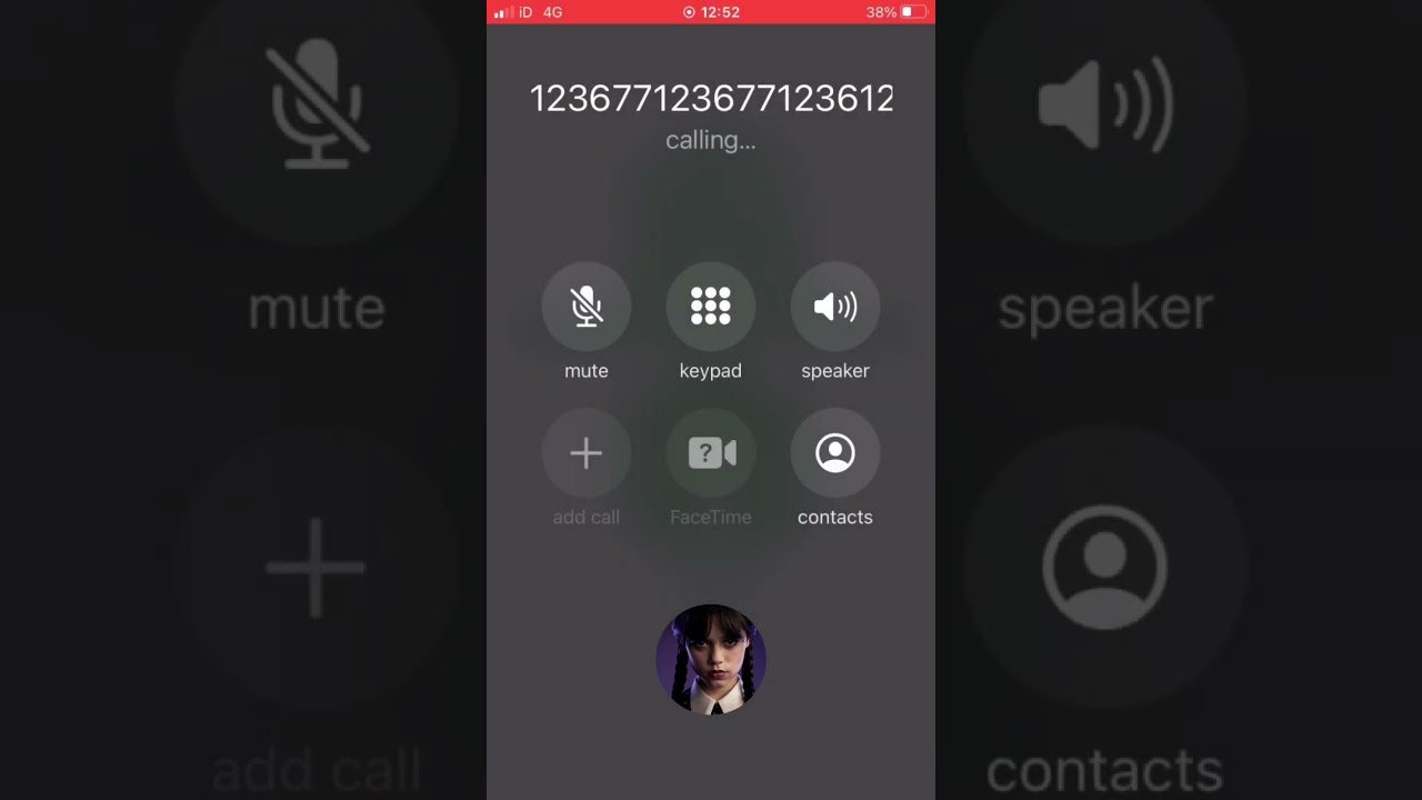 I CALLED Wednesday Addams After Dialling Their Theme Song | IPhoneDialSongs #shorts