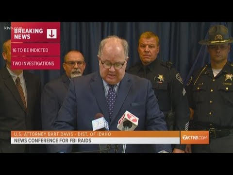 RAW NEWS CONFERENCE: 16 people indicted after FBI raids IN