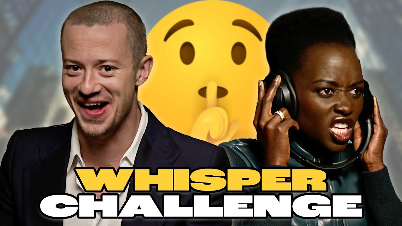 Lupita Nyong'o & Joseph Quinn HILARIOUS Whisper Challenge Interview 😂 A Quiet Place Day One