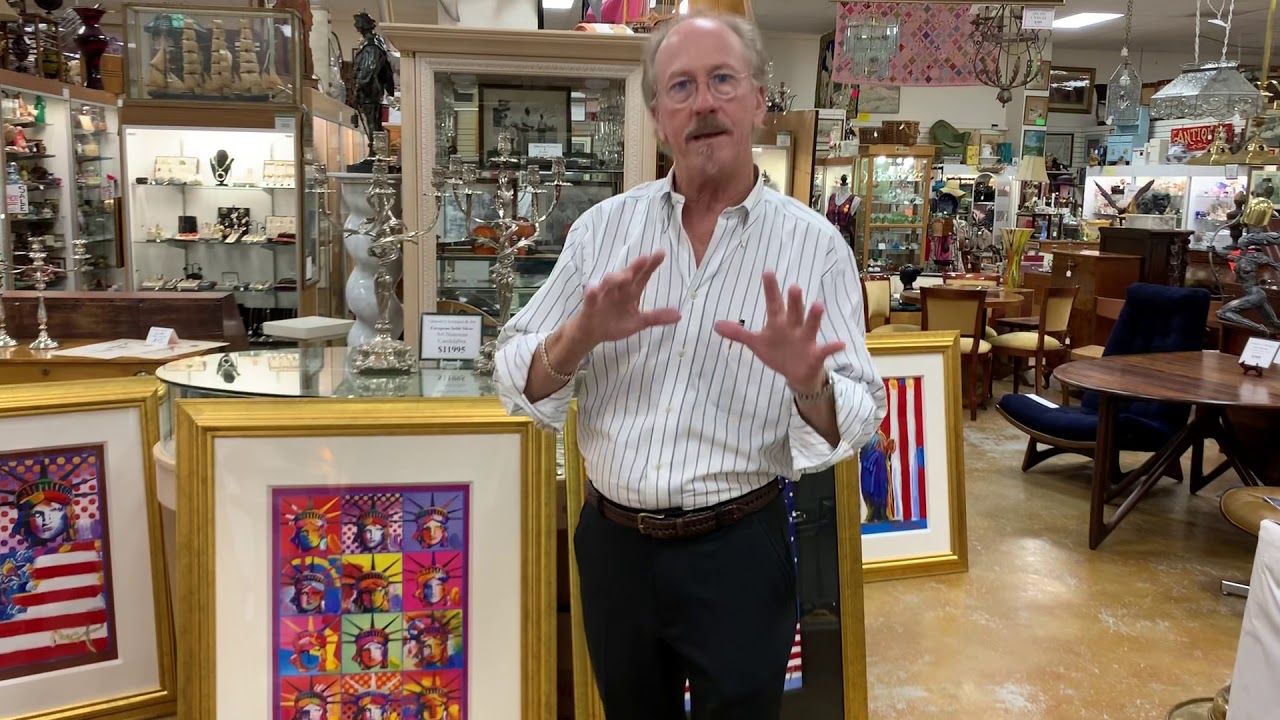Peter Max Original Art Just in at Gannons Antiques in Fort Myers  Florida