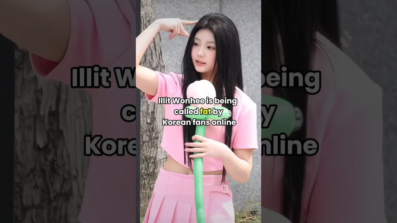 Illit wonhee is being called fat by Korea netizens!! #kpop #kpopshorts #illit #wonhee