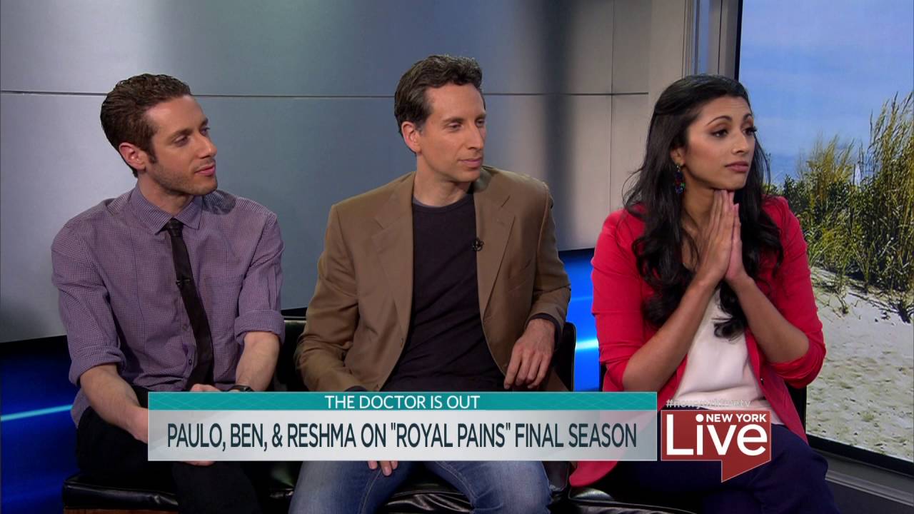 Paulo, Ben & Reshma on "Royal Pains" Final Season