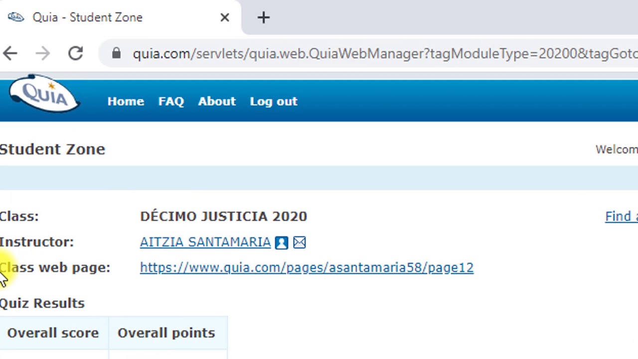 Tutorial QUIA