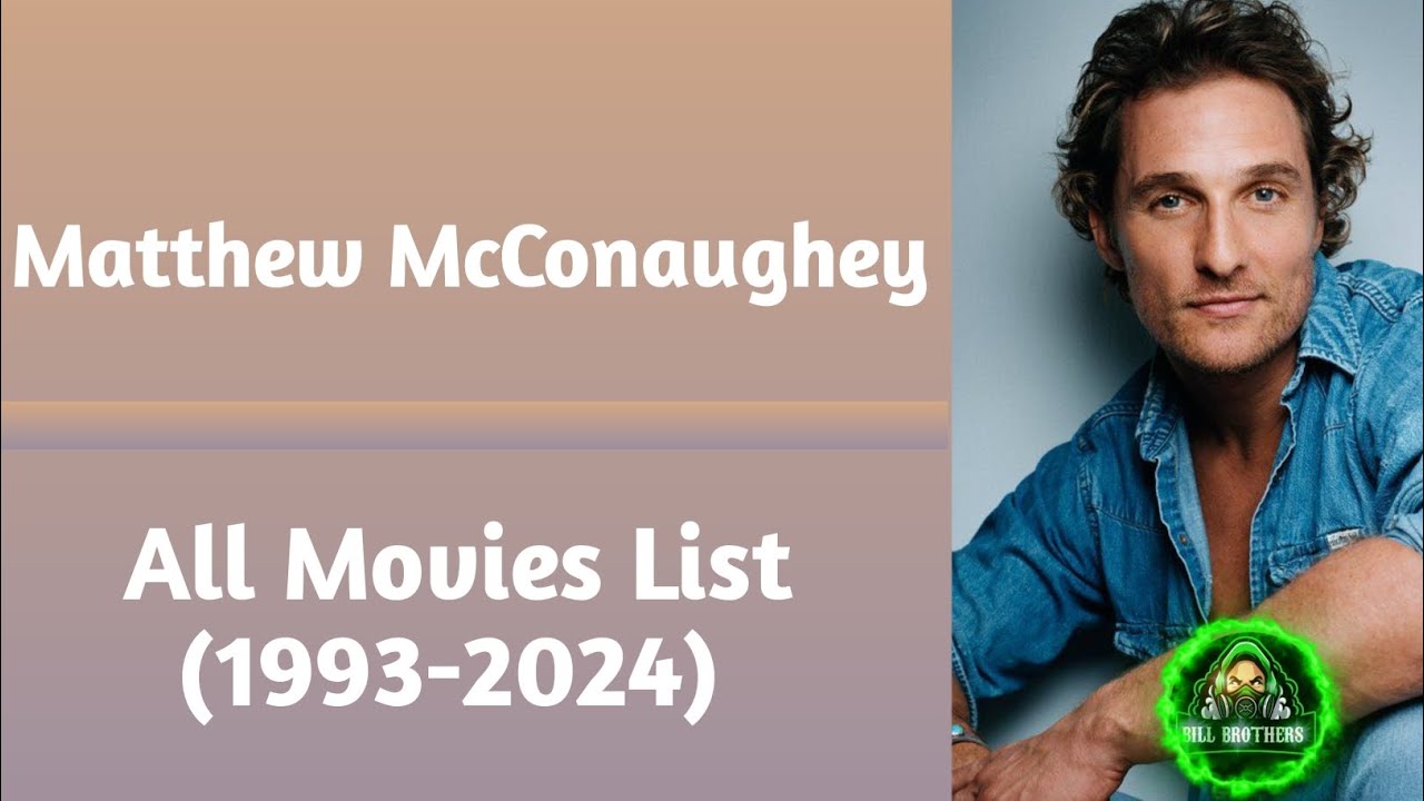 Matthew McConaughey All Movies List (1993-2024)#dallasbuyersclub #interstellar #dazedandconfused#mud