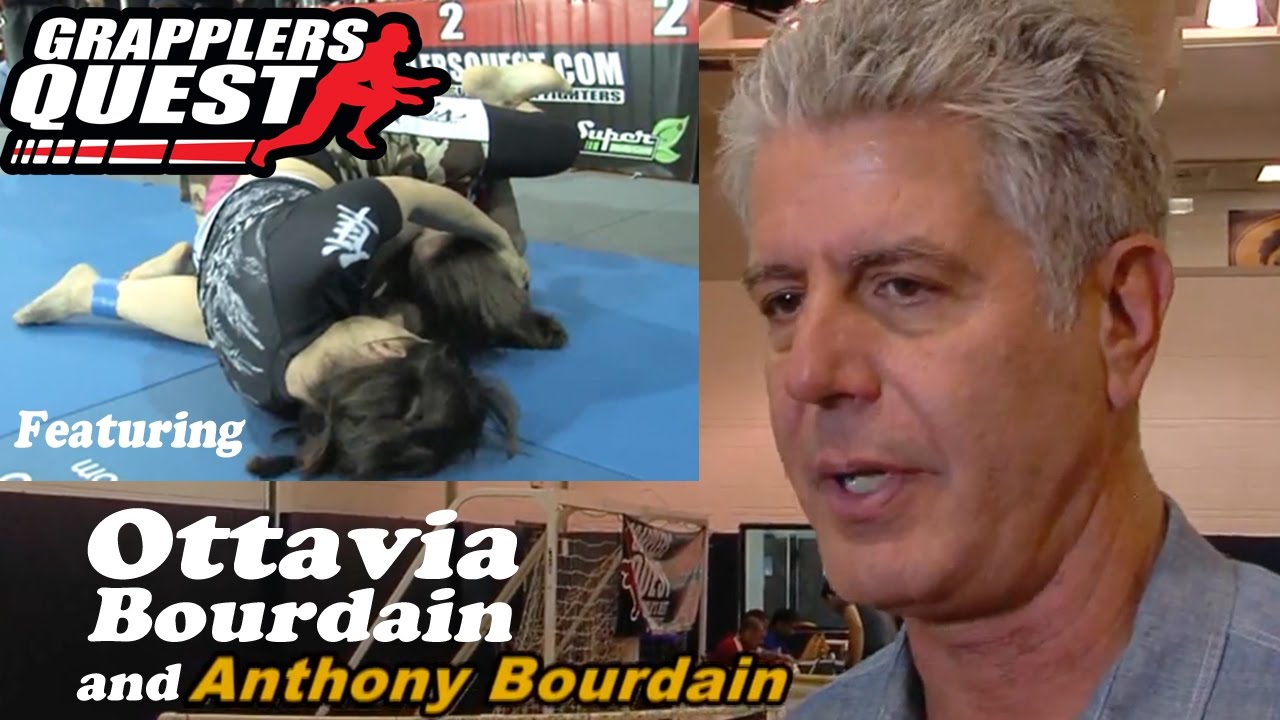 Anthony Bourdain Grappling Interview with Ottavia Busia Bourdain at Grapplers Quest Highlights