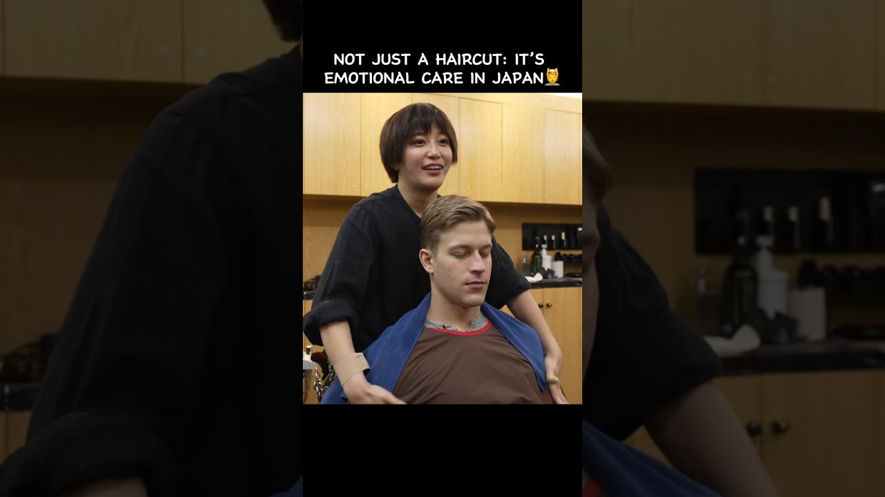Why Japanese Barbershops Feel Like Therapy | ASMR Haircut #asmr #barbershop #asmrvideo