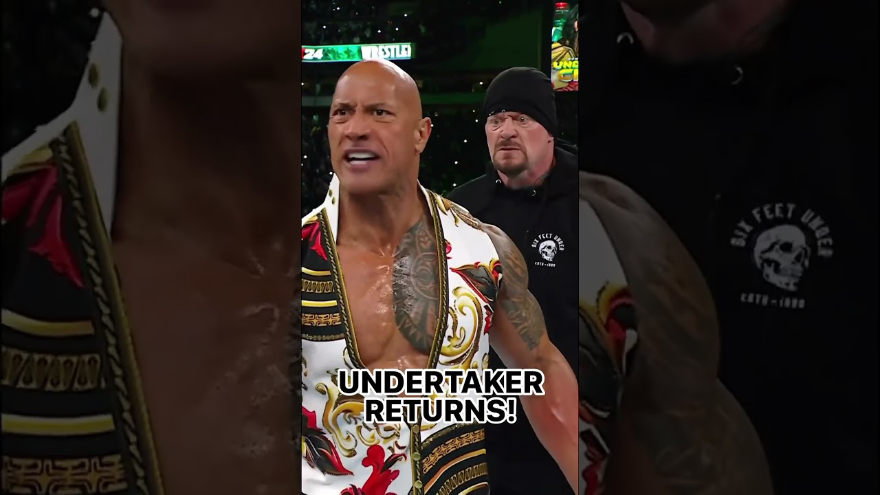 The Undertaker's return at #WrestleMania was ICONIC 😮‍💨  #WWE #TheRock #WWEonFOX