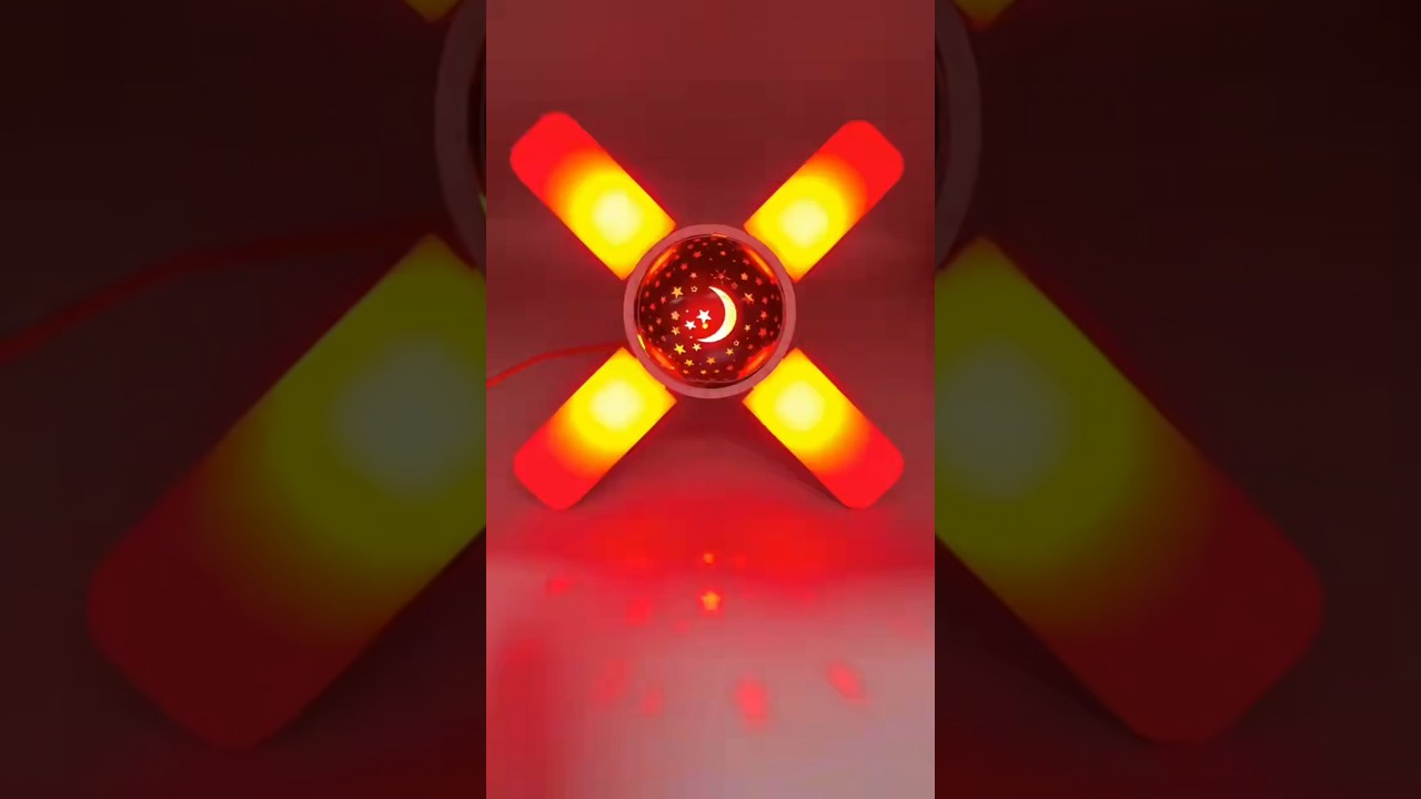 Foldable Led Fan 4 Blade Light 5 Color Light 45W- HEAVY DUTY BIG LIGHT 🪩 #lightplus #adventurelights