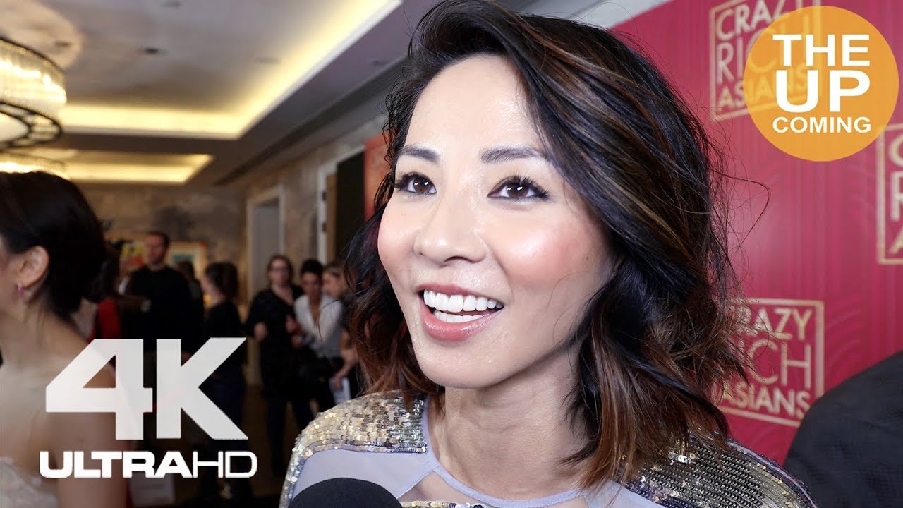 Jing Lusi at Crazy Rich Asians premiere interview