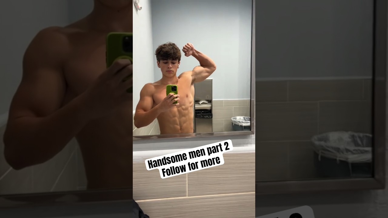 Hot guy flexing