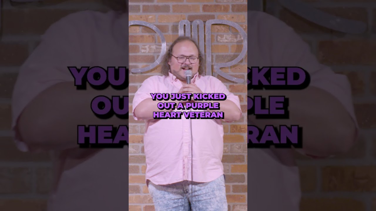 Purple heart vet gets kicked out #standup #comedy #crowdwork