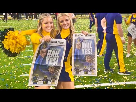 J.J. McCarthy celebrates Michigan championship with girlfriend Katya and family JJ
