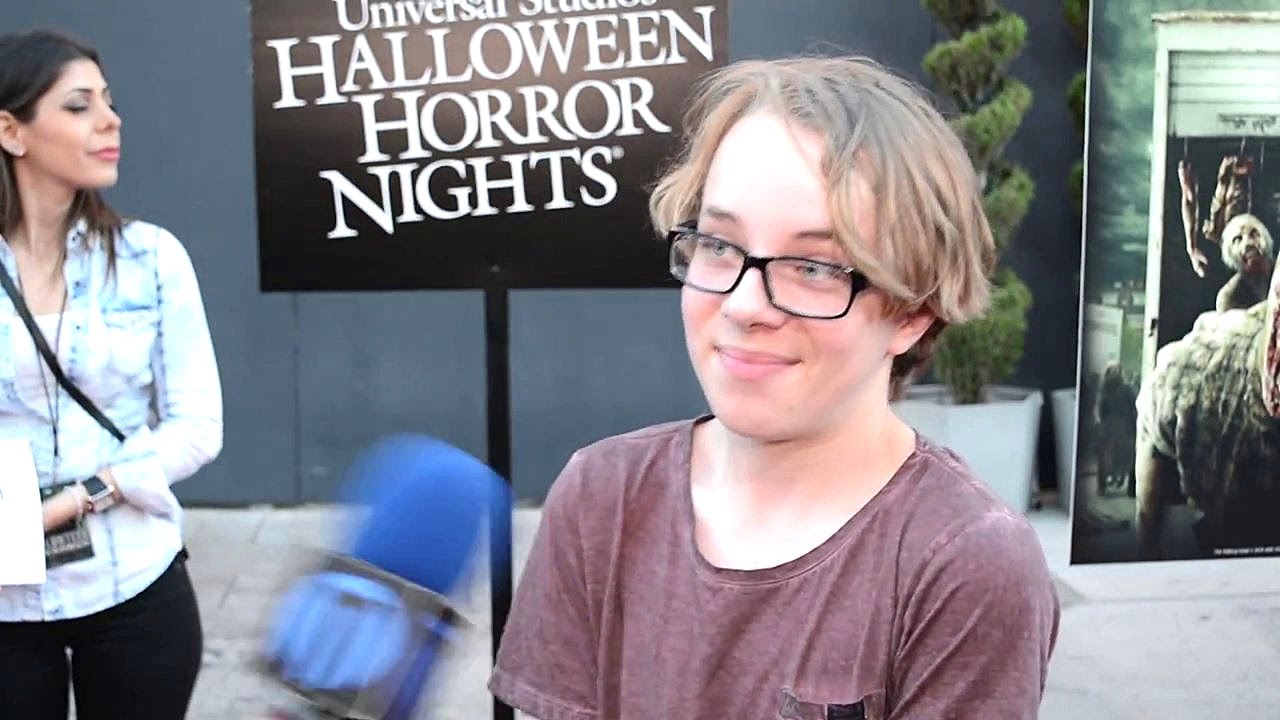 Ed Oxenbould at Universal Horror Nights