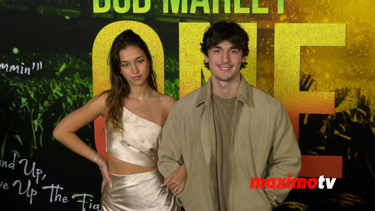 Mikaela Lafuente and Bryce Hall "Bob Marley: One Love" Los Angeles Premiere Black Carpet