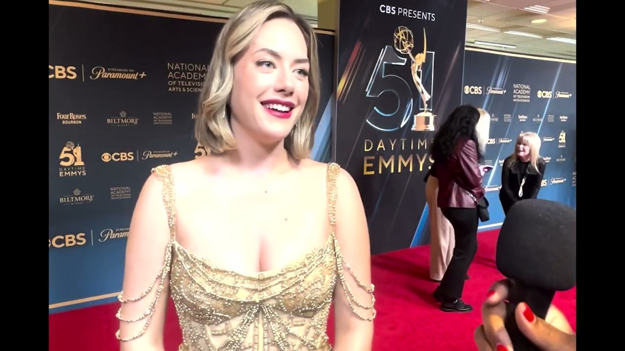 Annika Noelle ("The Bold and the Beautiful") on 2024 Daytime Emmys red carpet