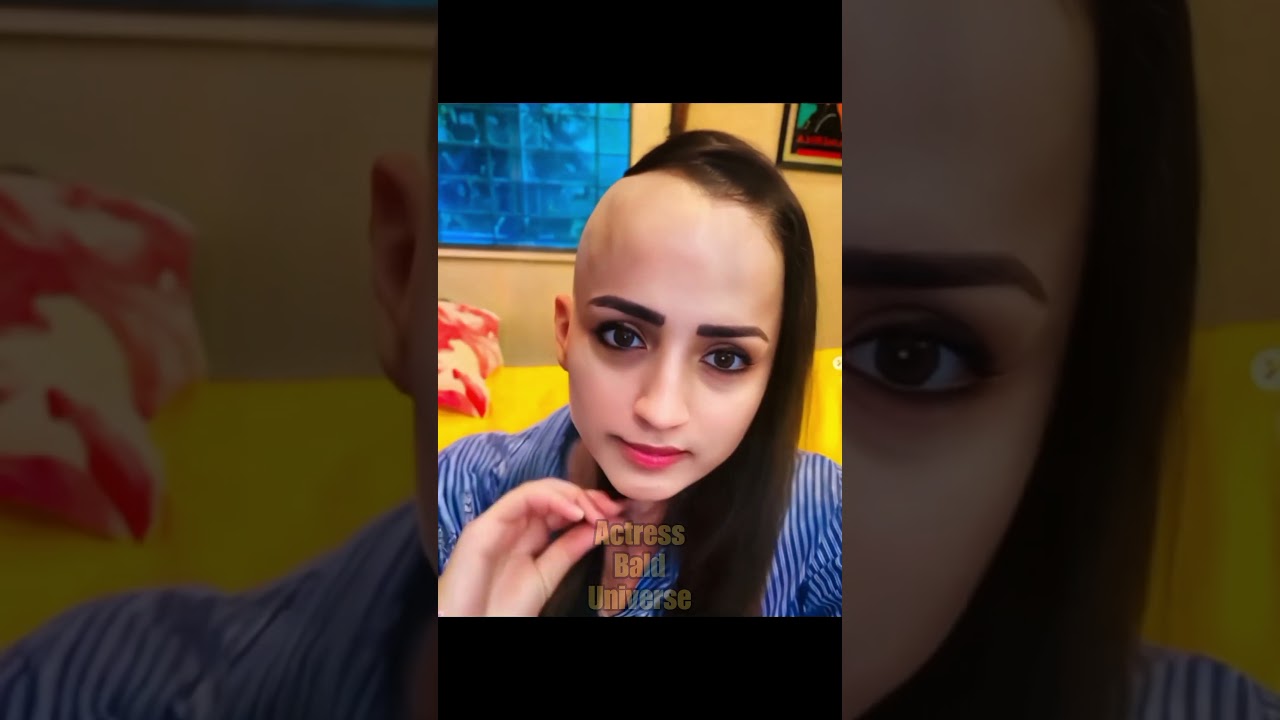 Trisha removes her Wig 😳 #trisha #trishakrishnan #wig #bald #shorts #music #love