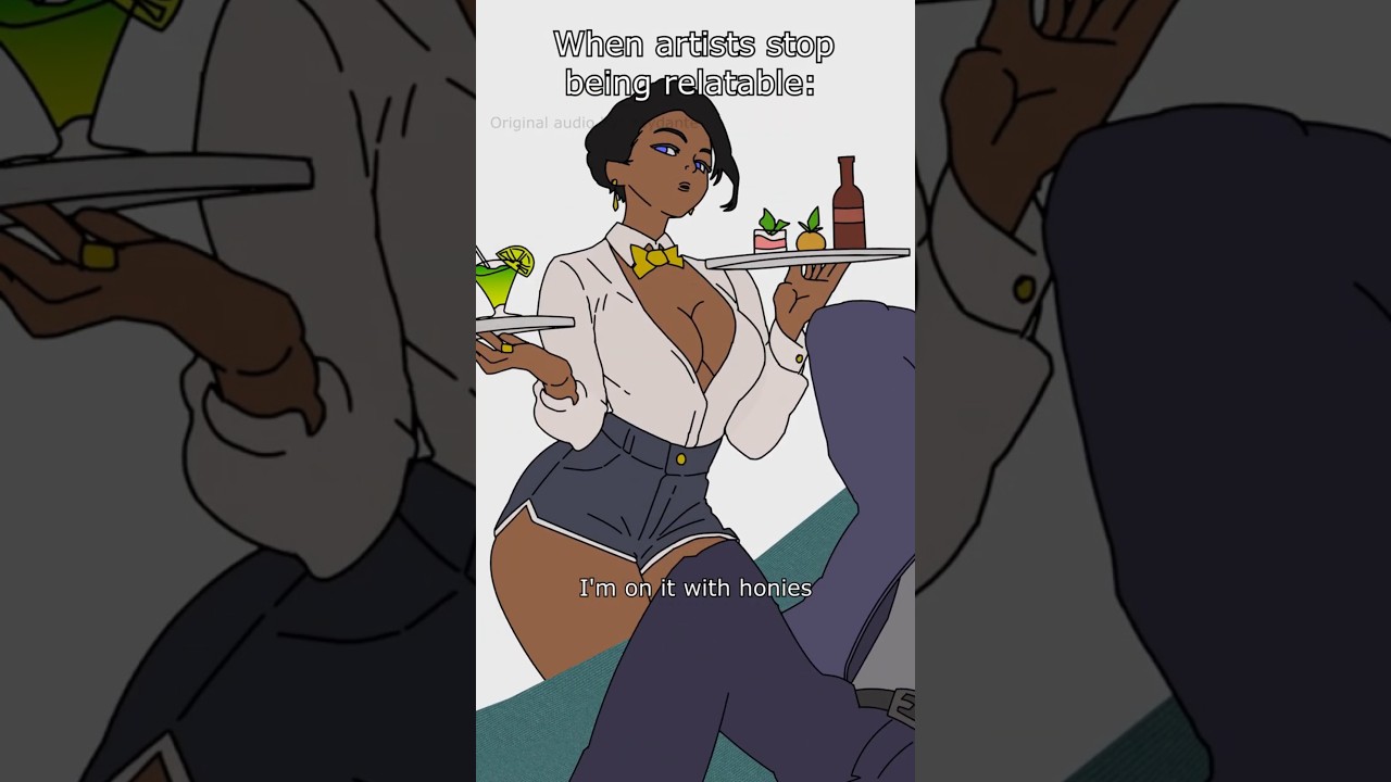 When artists stop being relatable  #shorts #funny #animations #art #rapper
