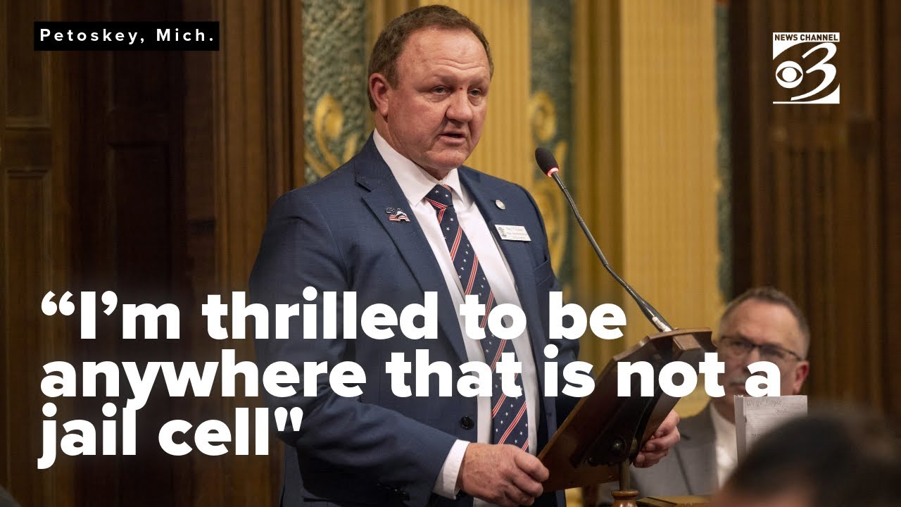 Michigan Rep. Neil Friske addresses arrest during reelection campaign speech
