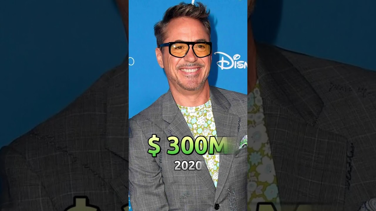 Robert Downy Jr. Net Worth 2023 UPDATED #robertdowneyjr #ironman   #shorts #millionaire