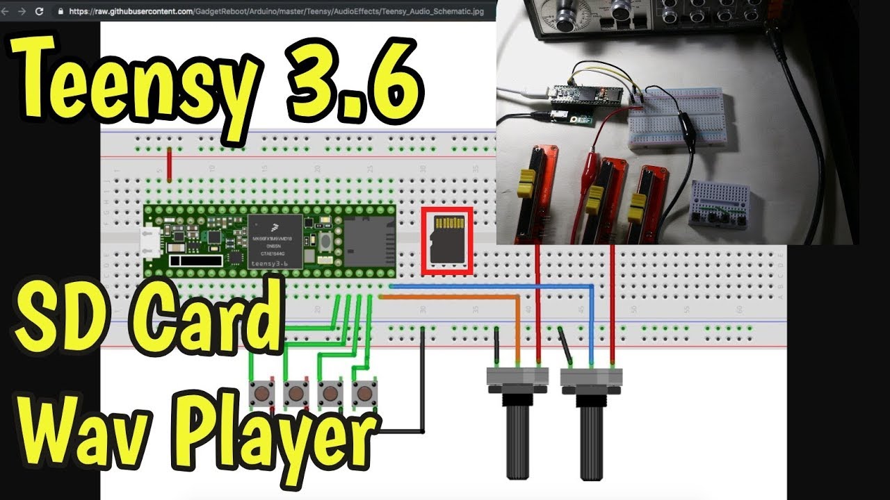 Teensy Audio Part 1: How to Use the GUI Design Tool - Play wav Files from SD Card