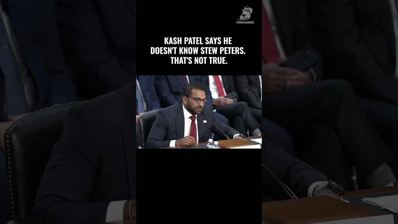 Kash Patel says he isn't familiar with conspiracy theorist Stew Peters. Let's check the tape.