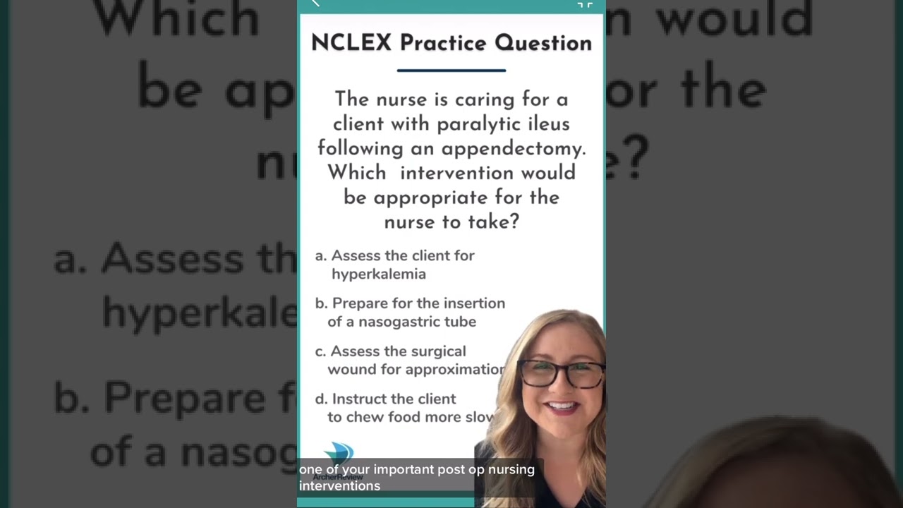 Archer Review's NCLEX Practice Question of the Week: GI!