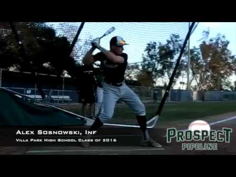 Alex Sosnowski, Inf, Villa Park  High School, Swing Mechanics at 200 FPS