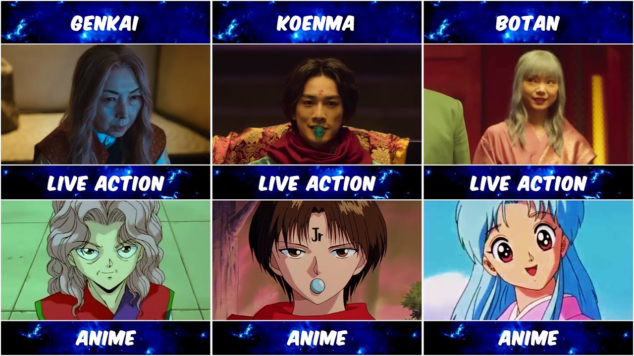 Yu Yu Hakusho Characters: Live Action vs Anime - A First Look from the Teaser