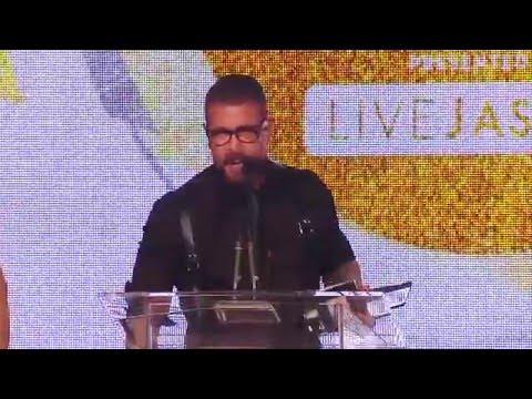 2016 XBIZ Awards - Rocco Steele Wins 'Gay performer of the Year' Award