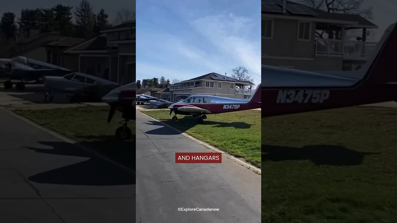 A town where everyone has airplanes. #shorts #youtubeshorts