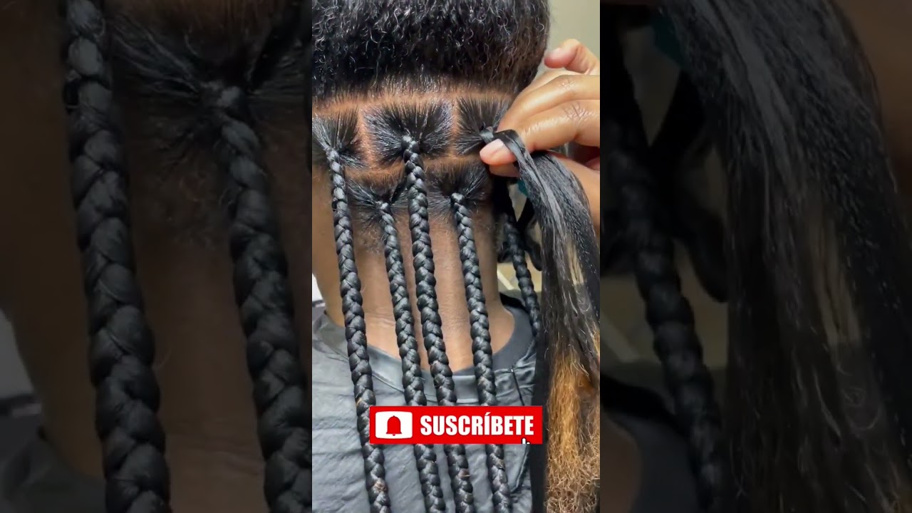 ✅ TRENZAS AFRICANAS MÉTODO KNOTLESS PARA PRINVIPIANTES #pasoapaso #trenzasafricanas #boxbraids