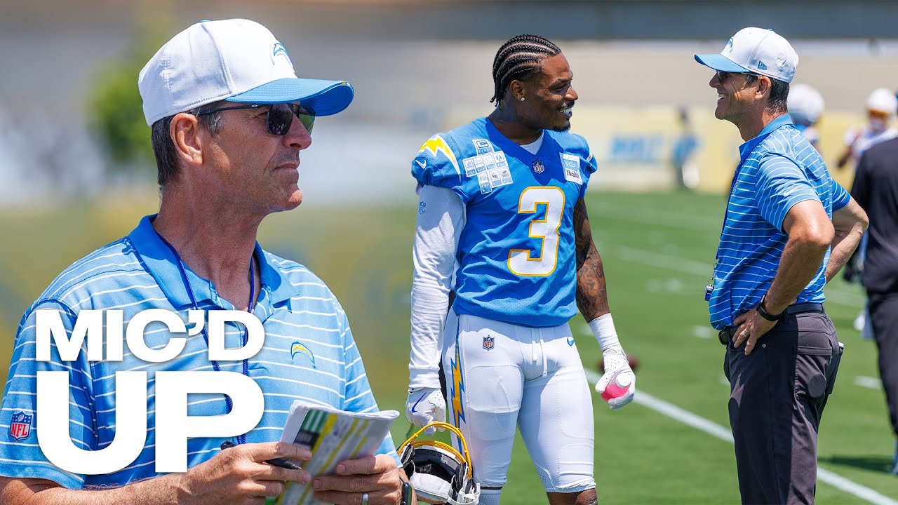 Mic'd Up: Jim Harbaugh At 2025 Minicamp | LA Chargers