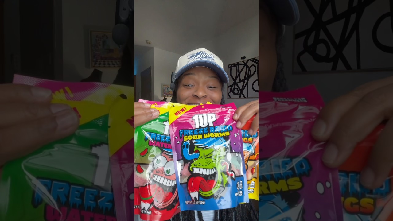 Trying EVERY flavor of 1Up Freeze Dried Candy