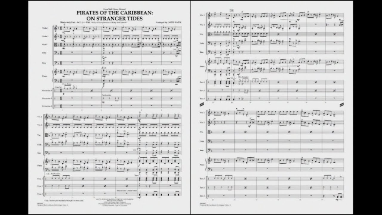 Pirates of the Caribbean: On Stranger Tides arr. James Kazik