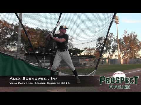 Alex Sosnowski Prospect Video, Inf, Villa Park High School Class of 2016