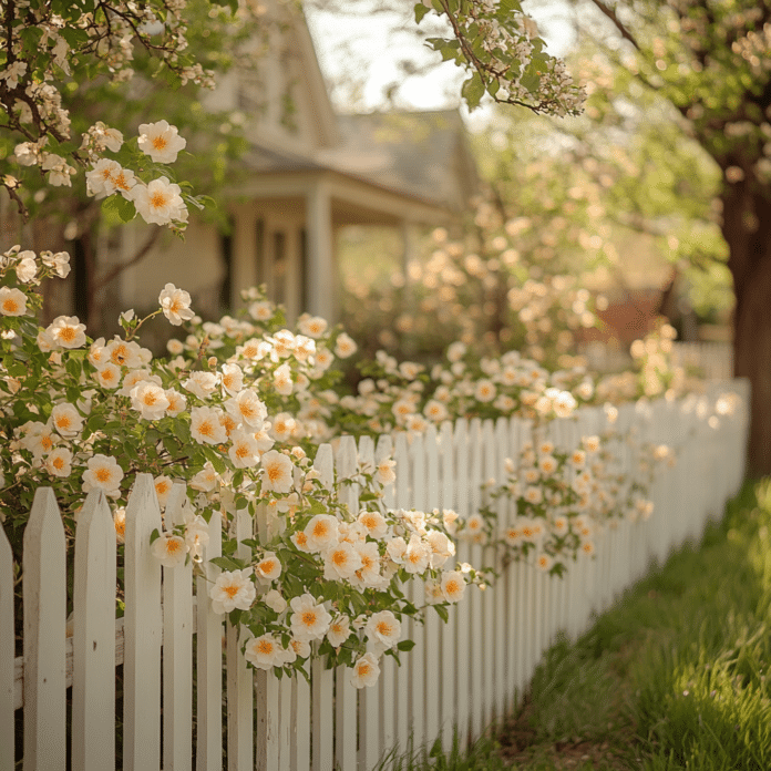 white picket fence